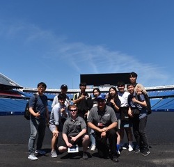 Students at New Era Field, home of the NFL's Buffalo Bills